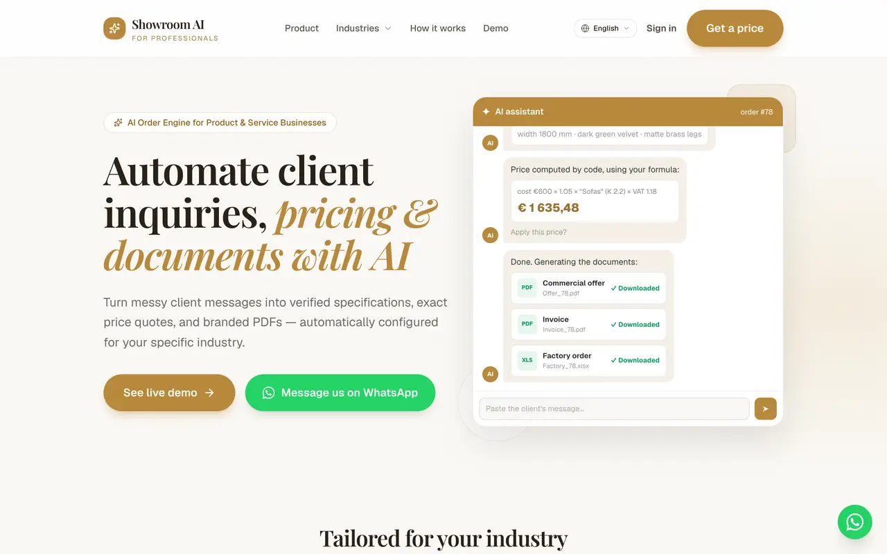 Showroom AI Pro